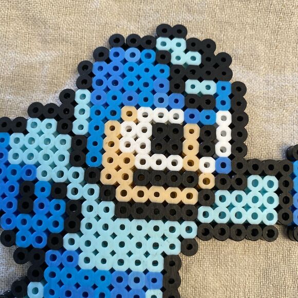 Mega Man Pixel Art Perler Beads NES 6”x 4.5” Blue Retro Art Blaster Sprite - Picture 3 of 12